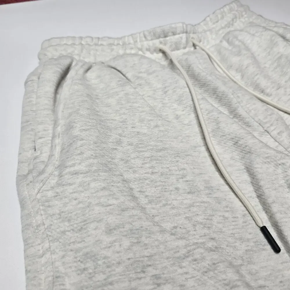 American Eagle AE 24/7 Jogger Sweatpants Mens S Heather Cream Fleece NWT